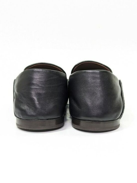 Wales Bonner Men\'s Black Calf Hair Slip On Moccasin Loafers Size 43 (MSRP $775) main image 4